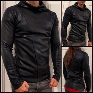 Gothic Industrial Dune Style unisex turtleneck